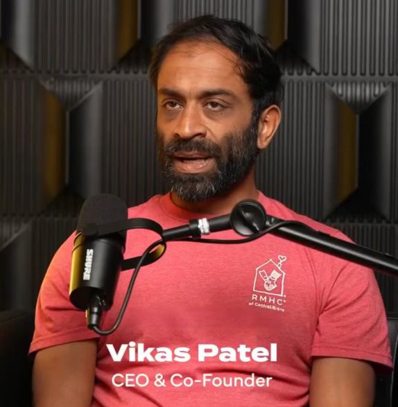Vikas Patel on a podcast