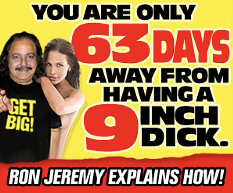 Ron Jeremy add inches pills ad