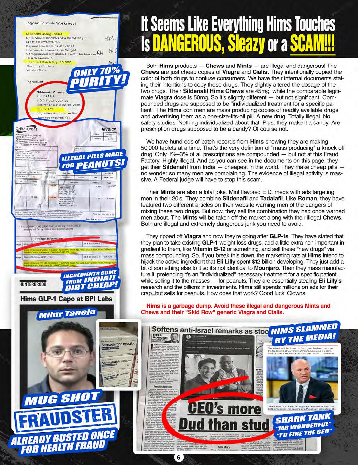 The Blacklist of Dangerous E.D. PIlls