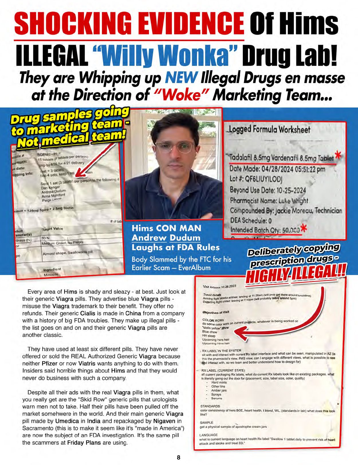 The Blacklist of Dangerous E.D. PIlls