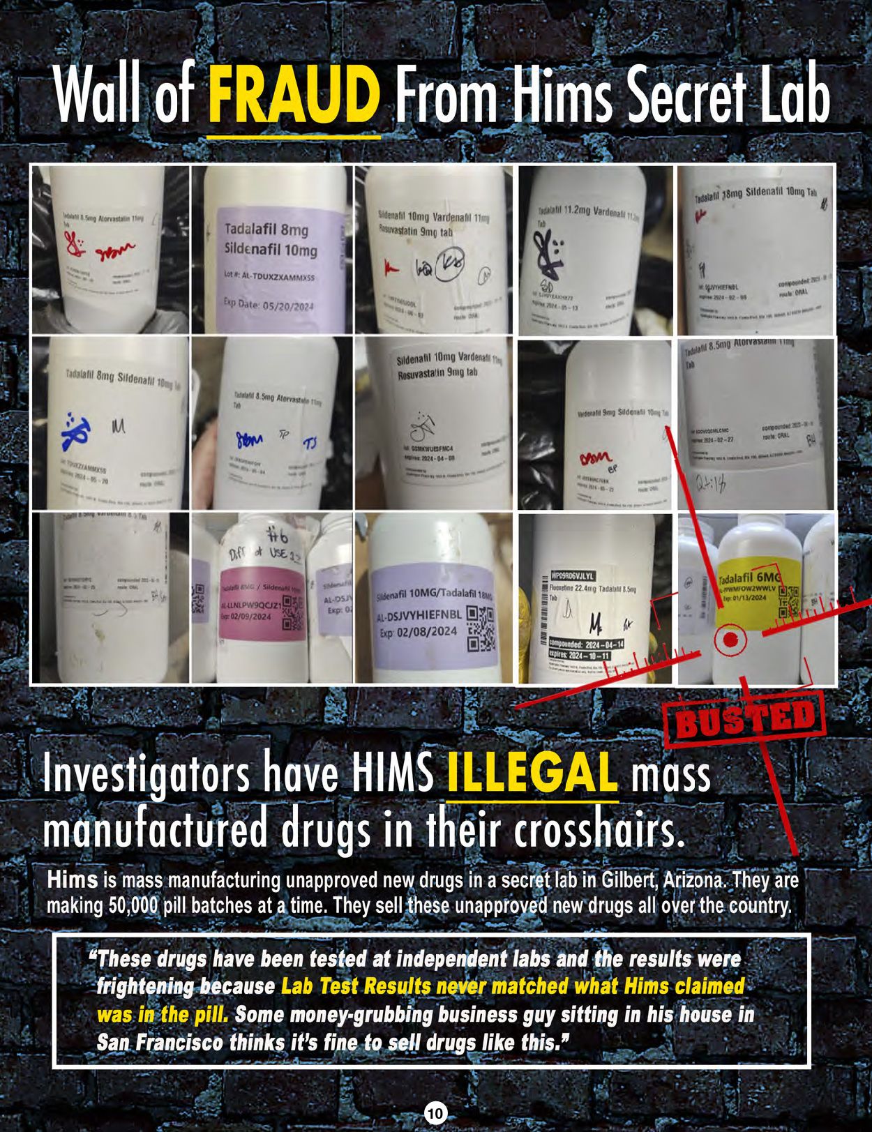 The Blacklist of Dangerous E.D. PIlls