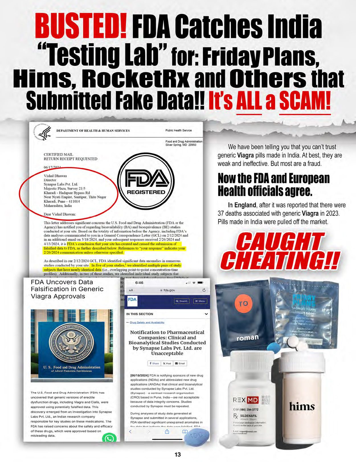 The Blacklist of Dangerous E.D. PIlls