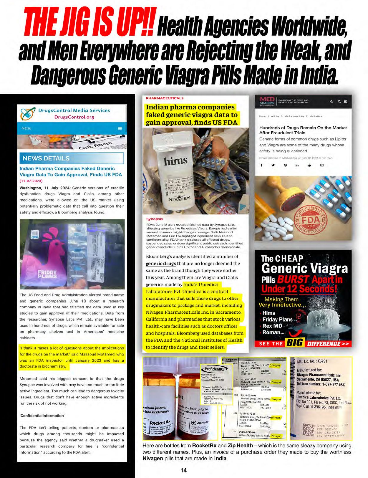 The Blacklist of Dangerous E.D. PIlls