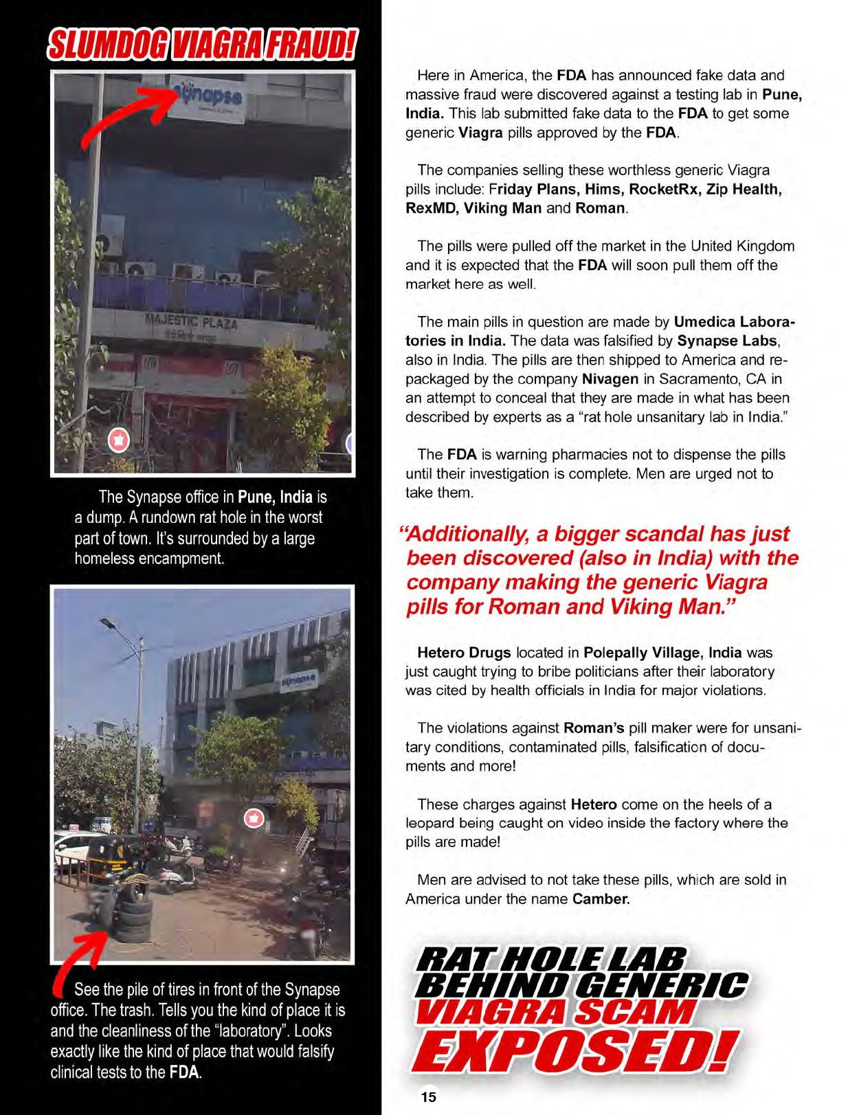 The Blacklist of Dangerous E.D. PIlls