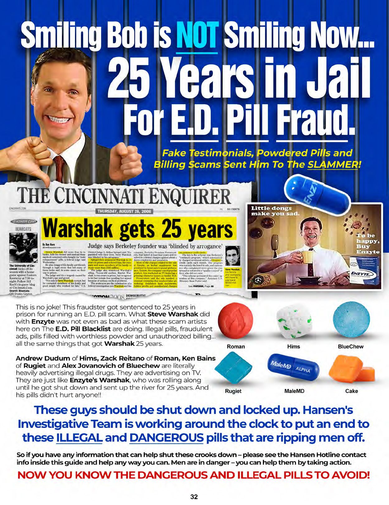 The Blacklist of Dangerous E.D. PIlls